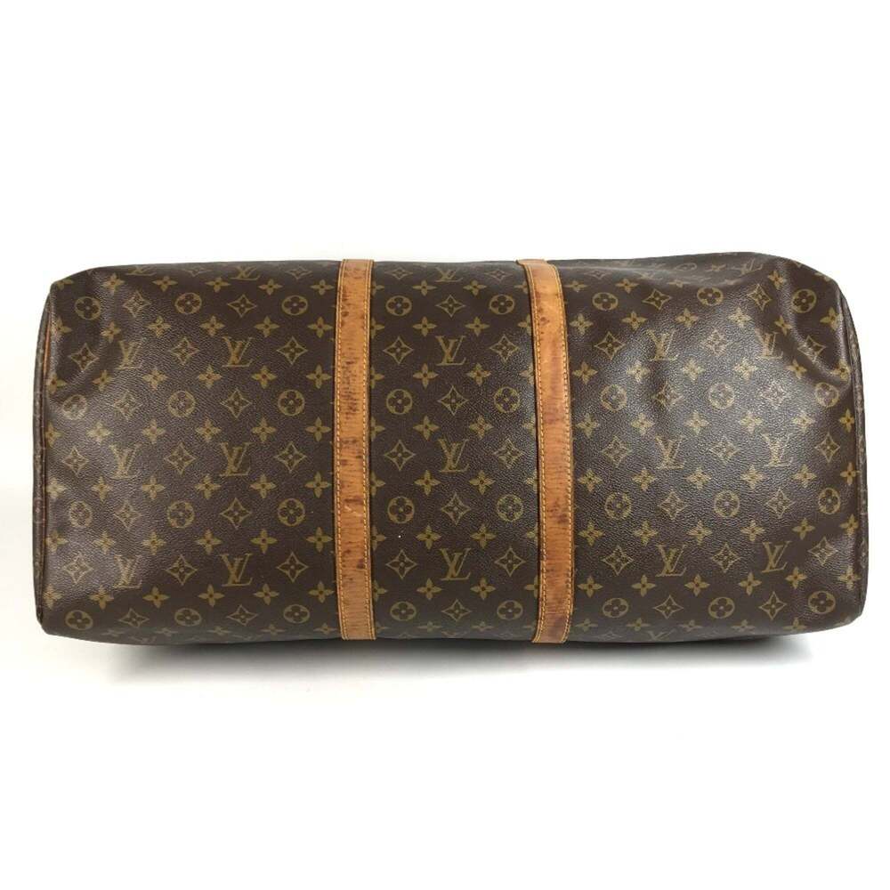 LOUIS VUITTON Brown Monogram Canvas Keepall 60 Boston Bag - Picture 6 of 16